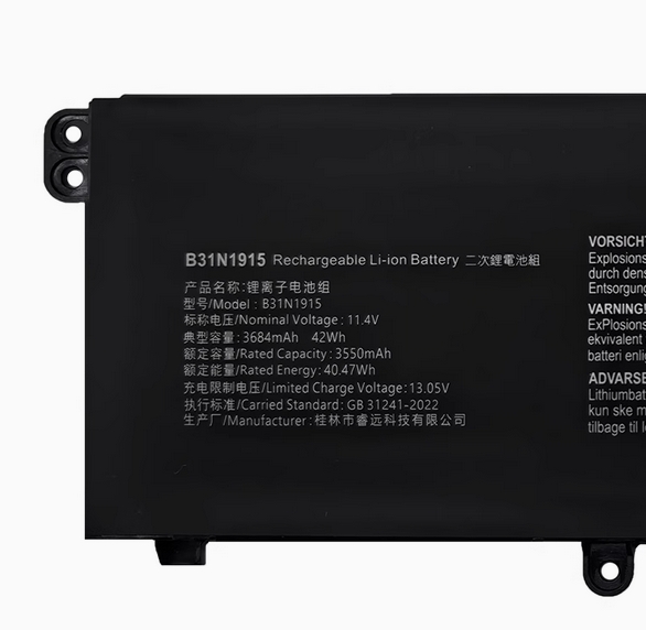 B31N1915-3 B31N1915 New Battery for ExpertBook B1 B1400 PX555C PX455C P1550C